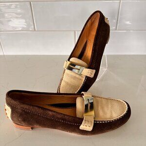 Vintage Tommy Bahama Suede Driving Loafers Brown - Made in Italy